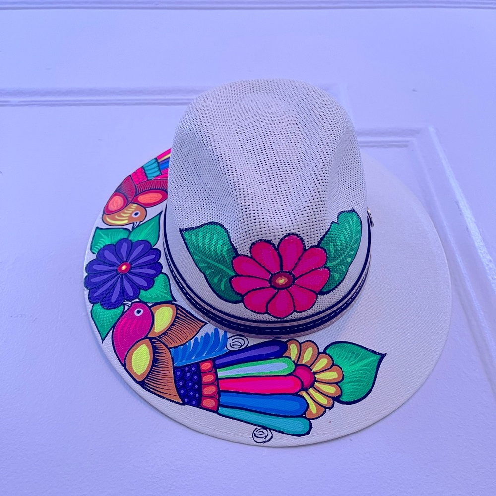 Hand painted summer hat